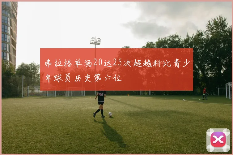 弗拉格单场20达25次超越科比青少年球员历史第六位