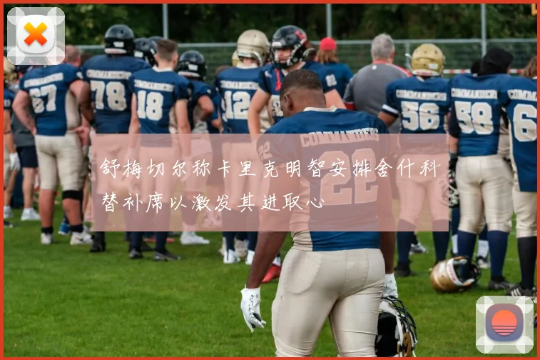 舒梅切尔称卡里克明智安排舍什科替补席以激发其进取心